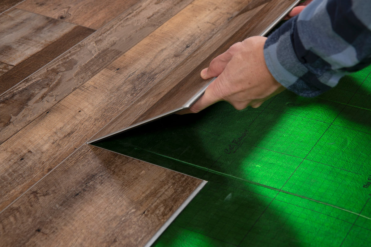 CALI Vinyl Mute Step Redefined Pine 6.5 mm x 7 in. W x 48 in. L Water-Resistant Luxury Vinyl Plank Flooring (24.03 sq. ft./case)