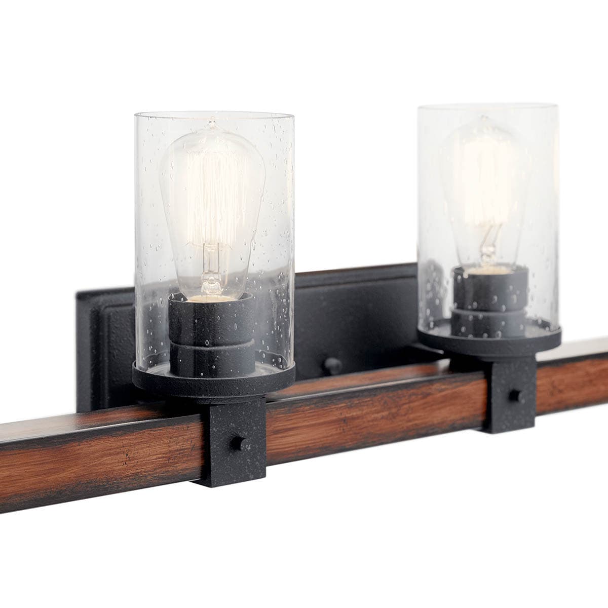 Kichler Barrington 4-Light Distressed Black Vanity Light, 29.5 in