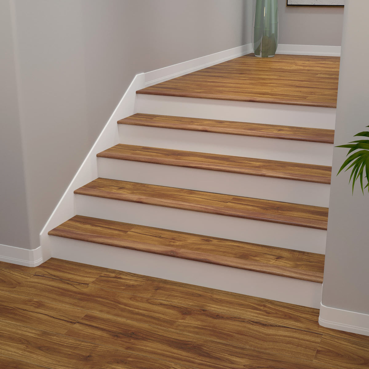 Cali Bamboo Vinyl Pro Classic Stair Nosing, Classic Acacia, 2.07-in x 72.83-in