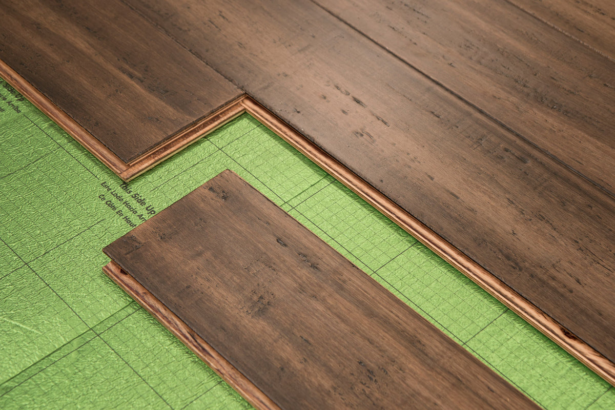 Cali Bamboo Eco-Engineered Prefinished Treehouse Bamboo Distressed Engineered Hardwood Flooring Sample