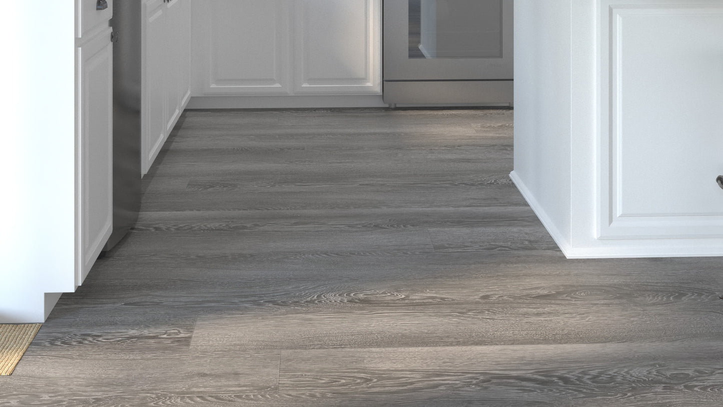 CALI Vinyl Pro with Mute Step Breakwater Oak 7-in Wide x 6-1/2-mm Thick Waterproof Interlocking Luxury Vinyl Plank Flooring (24.03-sq ft)