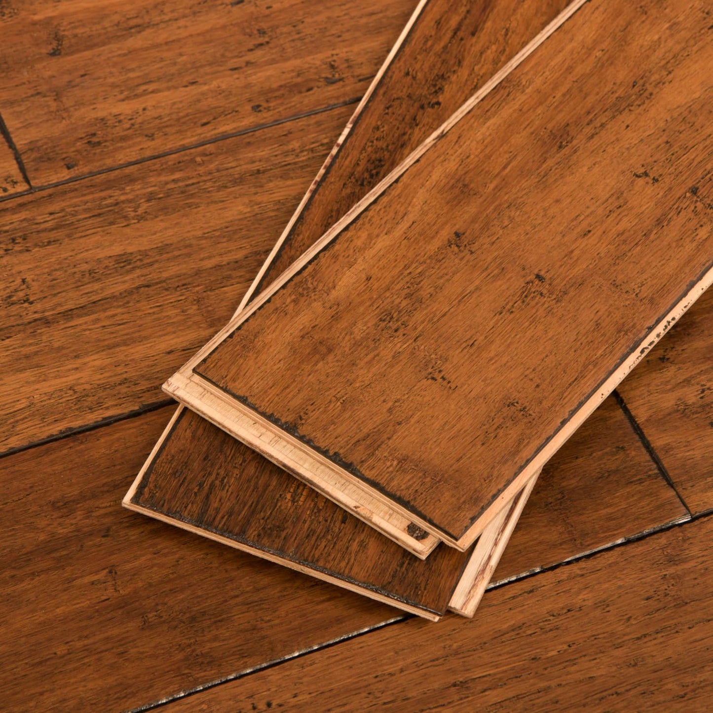 CALI BAMBOO Antique Java 9/16 in. T x 5.31 in. W x 72.83 in. L Solid Wide Click Bamboo Flooring (21.50 sq. ft./case)