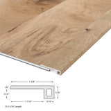 CALI 1.39-in x 72.83-in Seaboard Oak Vinyl Floor Threshold
