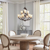 Kichler Layla 9-Light Brushed Nickel Modern/Contemporary Chandelier
