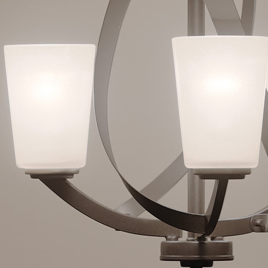 Kichler Layla 3-Light Chandelier, Olde Bronze, 20 in H x 17.2 in Dia