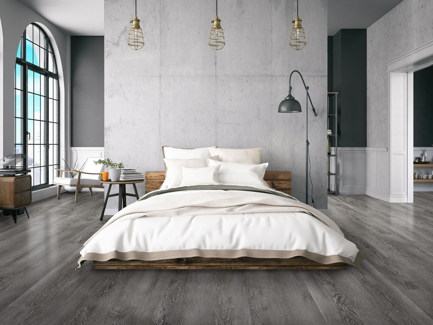 CALI Vinyl Pro with Mute Step Breakwater Oak 7-in Wide x 6-1/2-mm Thick Waterproof Interlocking Luxury Vinyl Plank Flooring (24.03-sq ft)