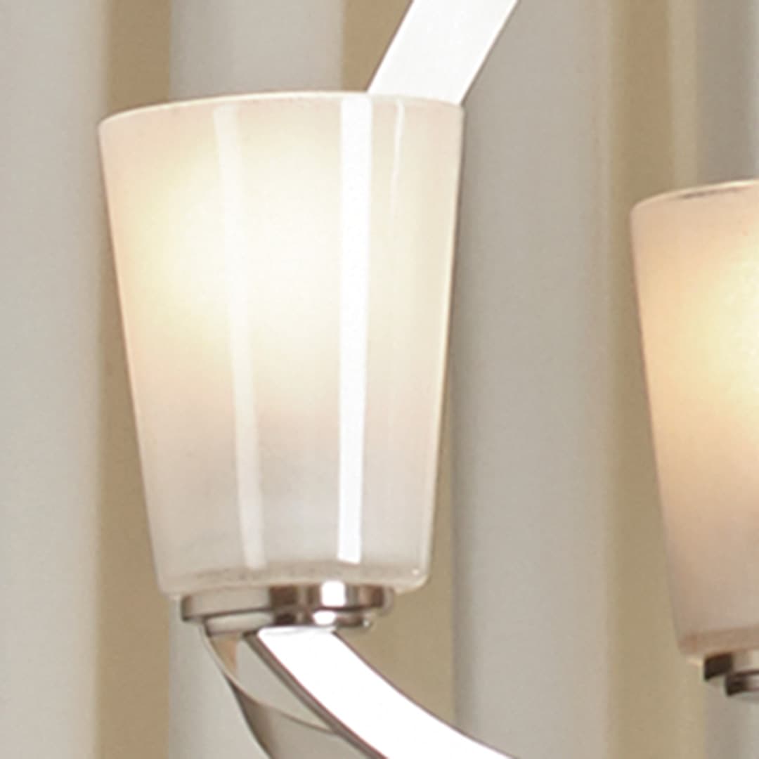 Kichler Layla 3-Light Brushed Nickel Modern/Contemporary Chandelier, 20 in H x 17.2 in Dia