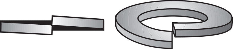 Hillman 5/16 in. Zinc-Plated Steel Split Lock Washer, 100-Pack