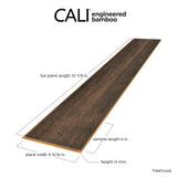 Cali Bamboo Eco-Engineered Prefinished Treehouse Bamboo Distressed Engineered Hardwood Flooring Sample