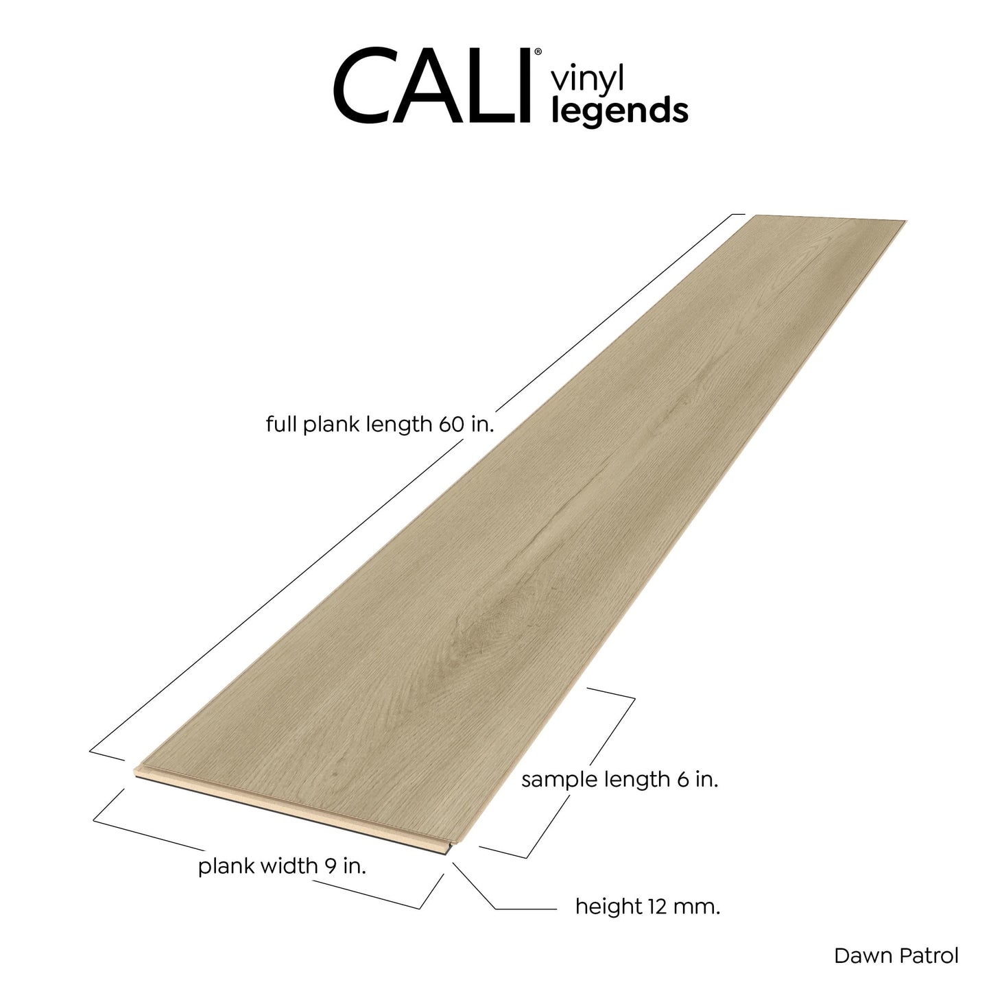 CALI Vinyl Legends Dawn Patrol 9-in Wide x 12-mm Thick Water-Resistant Interlocking Luxury Vinyl Plank Flooring (22.44-sq ft)