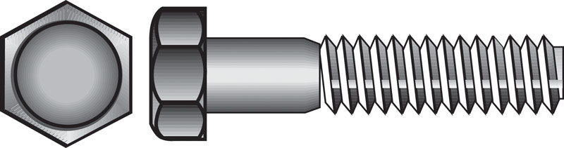 Hillman 5/16 in. x 2 in. Zinc-Plated Steel Hex Bolt, Coarse Thread, 100-Pack
