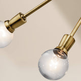 Kichler Armstrong 10-Light Natural Brass Modern/Contemporary Chandelier, 53.5" H x 47" DIA