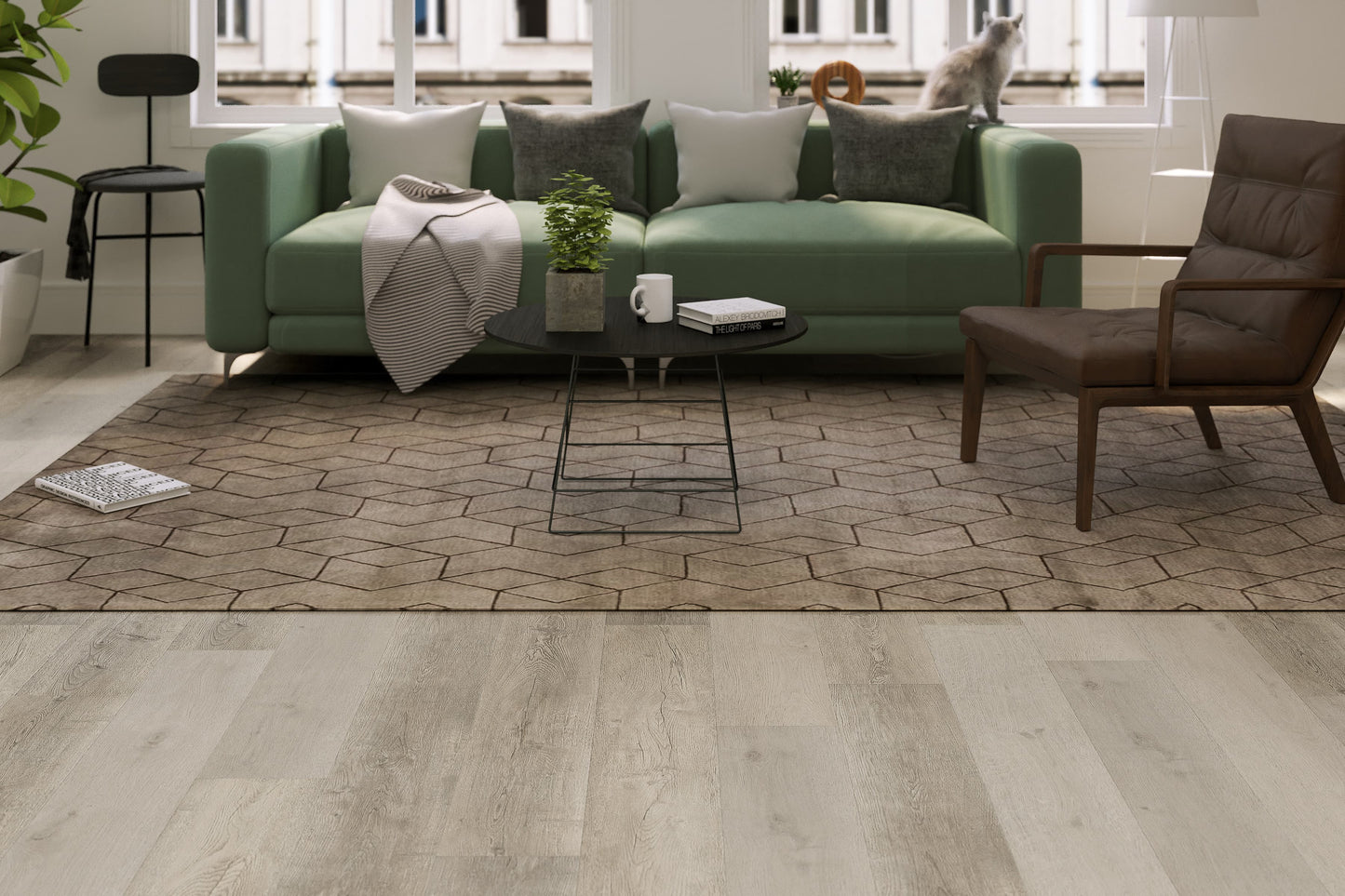 CALI Vinyl Legends Diamondhead 9-in W x 12-mm T Water-Resistant Interlocking Luxury Vinyl Plank Flooring (22.44-sq ft)