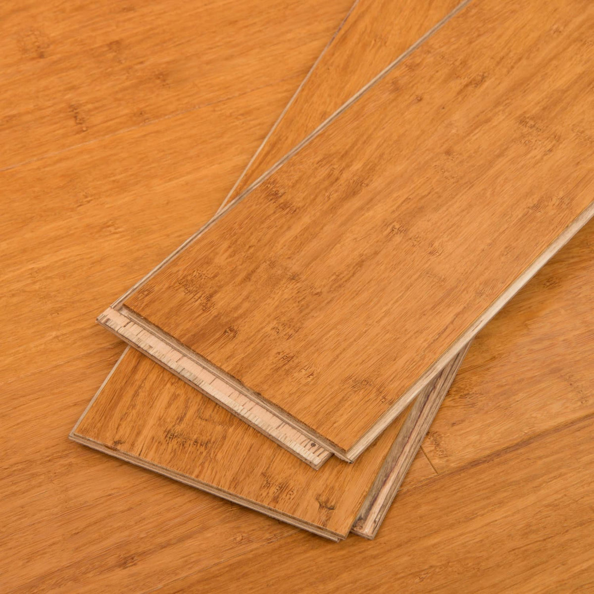 Cali Bamboo Fossilized 5.31-in Mocha Bamboo Smooth/Traditional Engineered Hardwood Flooring (21.5-sq ft)