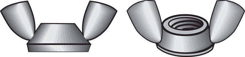 Hillman 5/16-18 Cold-Forged Stainless Steel USS Wing Nuts, 50-Pack