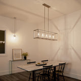 Kichler Crosby Chrome Clear Glass Cylinder Mini Pendant Light, 10.75-in H x 6-in Dia