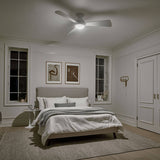 Kichler Sola 54-in Matte White Indoor/Outdoor Ceiling Fan with LED Light (3-Blade)