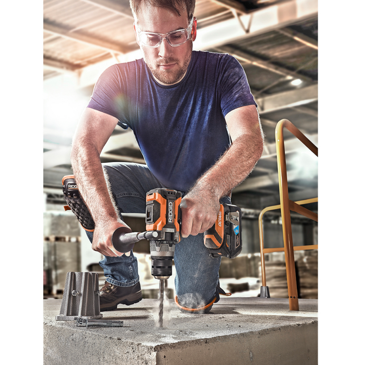 RIDGID 18-Volt OCTANE Cordless Brushless 1/2 in. Hammer Drill/Driver (Tool Only)