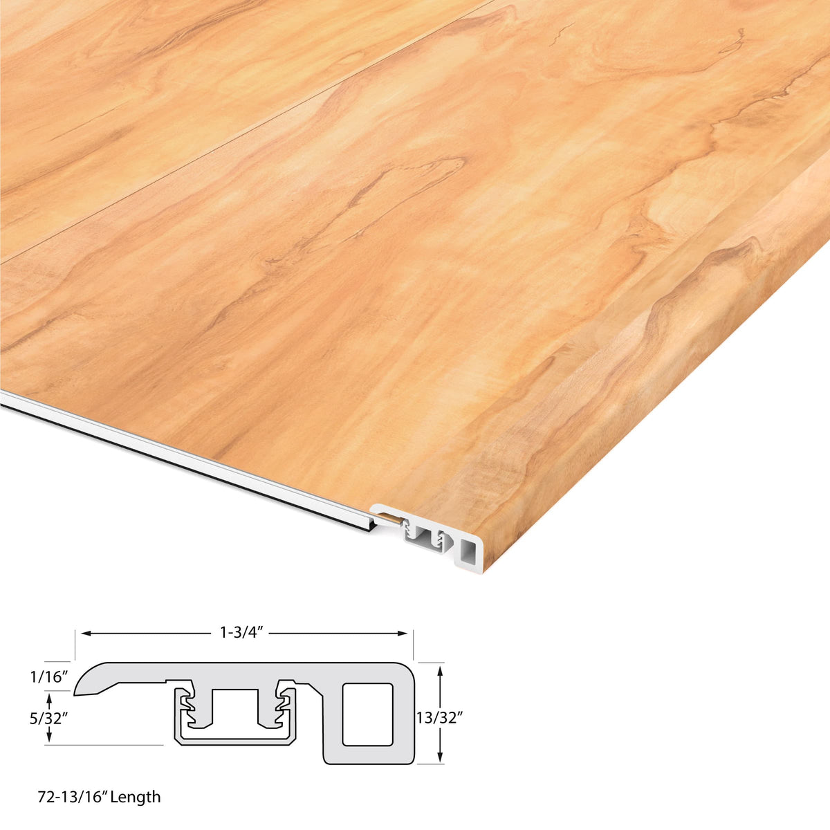 Cali Bamboo Blonde Ale 1.37-in x 72.83-in Vinyl Floor Threshold