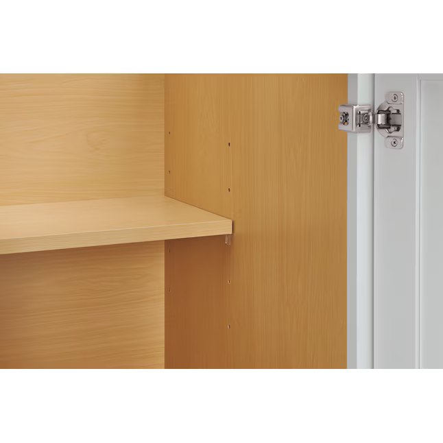 Diamond NOW Arcadia 15-in W x 35-in H x 23.75-in D TrueColor White Door and Drawer Base Stock Cabinet