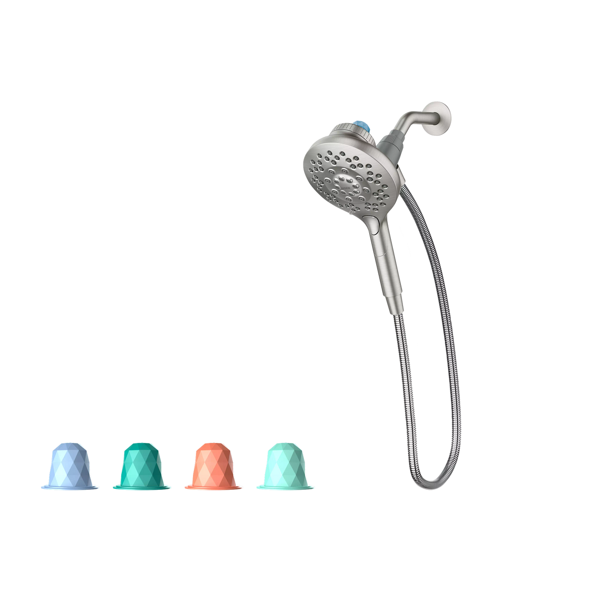 Moen Aromatherapy 6‑Spray 5.6 in. Handheld Shower Head with INLY Capsules & Magnetix, Chrome