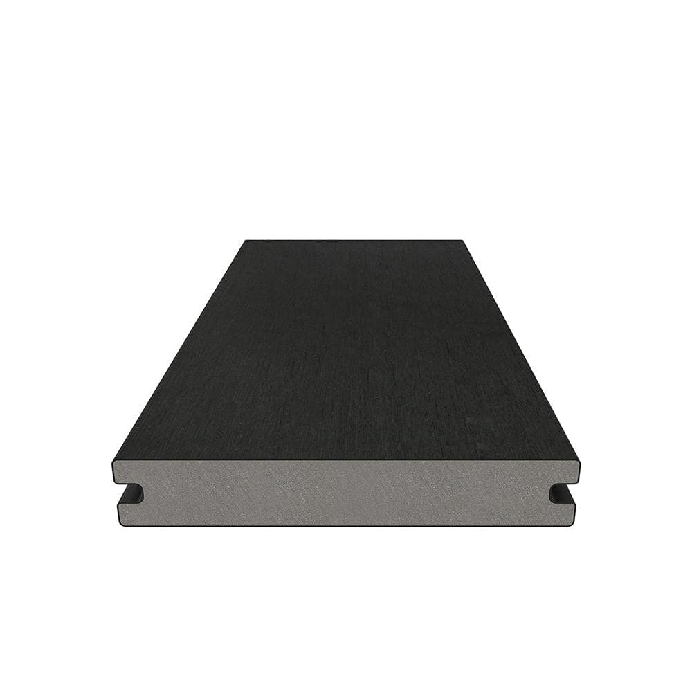 NewTechWood 1 in. x 6 in. x 8 ft. Indian Ebony UltraShield Composite Decking Board