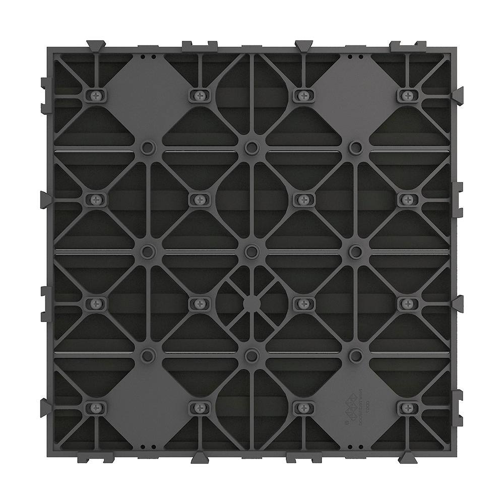 NewTechWood UltraShield Naturale 1 ft. x 1 ft. Quick Deck Outdoor Composite Deck Tile Sample in Indian Ebony