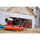 Industrial Air 8 Gal. Portable Wheelbarrow Air Compressor with 5.5 HP Honda Gas Engine