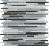 Emser Infinity Aeon Glass Border Mosaic Tile, 12-in x 12-in Sheet, 12-Pack