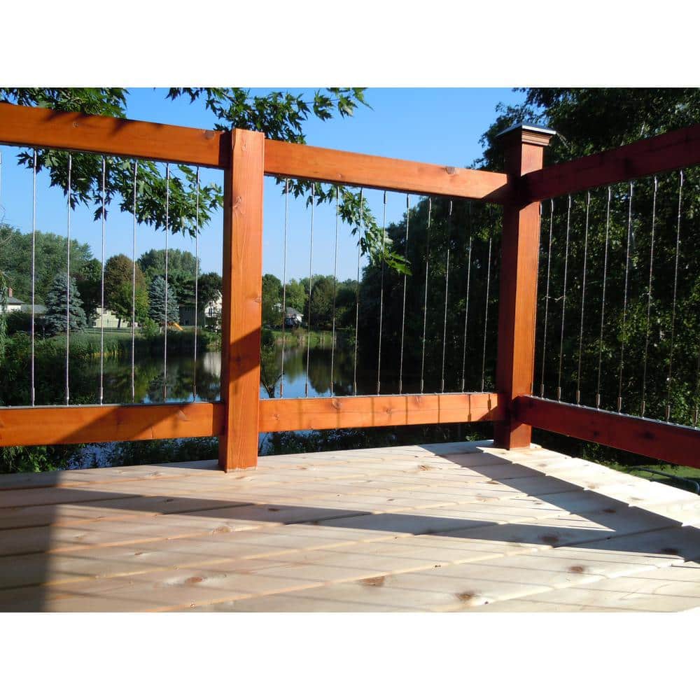 Insta-Rail Vertical Stainless Steel Cable Railing Kit for 36 in. High Railings