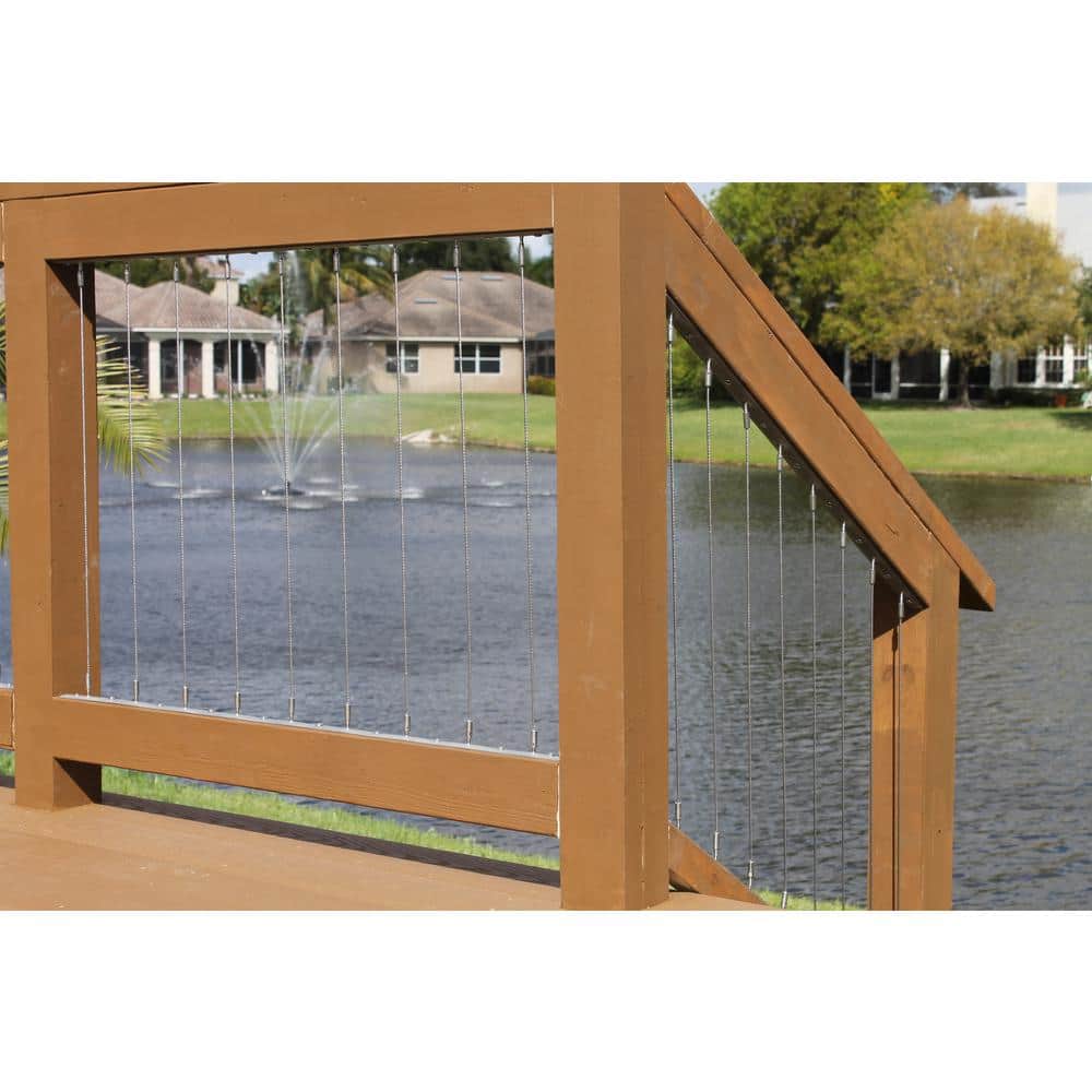 Insta-Rail Vertical Stainless Steel Cable Railing Kit for 42 in. High Railings
