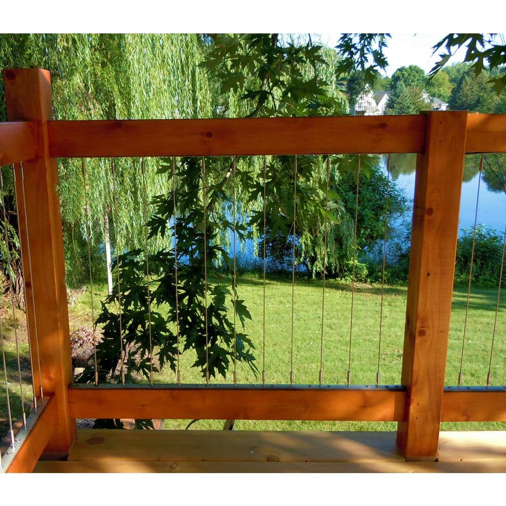 Insta-Rail Vertical Stainless Steel Cable Railing Kit for 42 in. High Railings