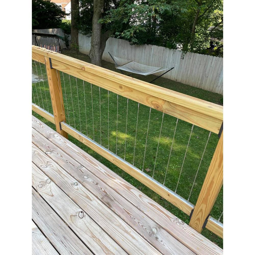 Insta-Rail Vertical Stainless Steel Cable Railing Kit for 42 in. High Railings