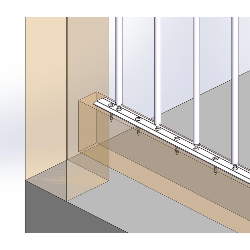 Insta-Rail 36 in. H x 72 in. W Insta Tube Vertical Stainless Steel Tube In-Fill Kit for Railings