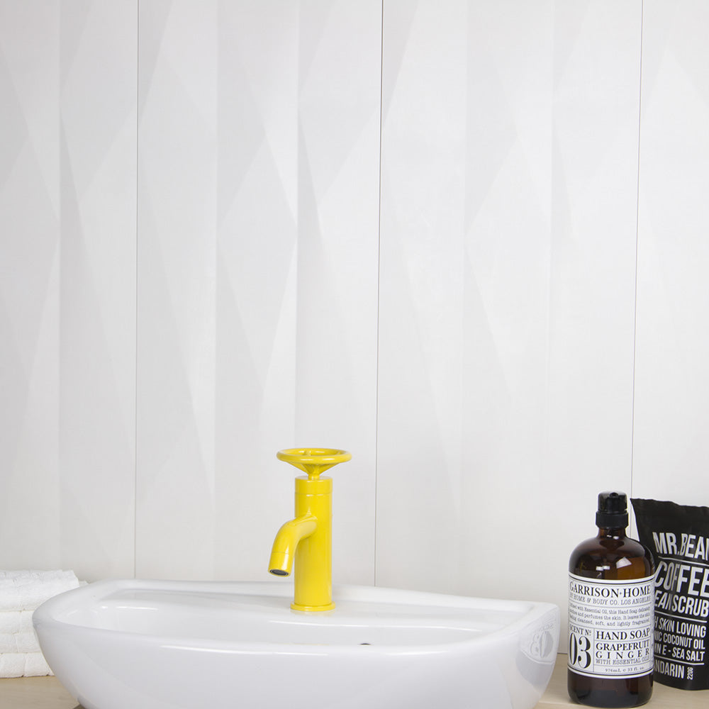 Instinct Murmur Talc White 12x32 Matte Ceramic Wall Tile