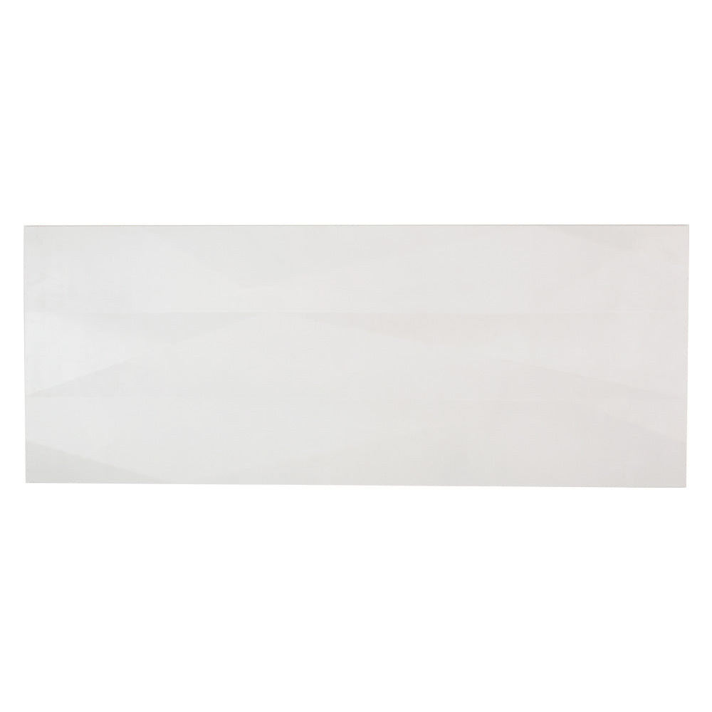 Instinct Murmur Talc White 12x32 Matte Ceramic Wall Tile