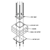 INTEX MILLWORK SOLUTIONS Mounting Hardware for Wood/Composite Application for INTEX Millwork Post Mount System