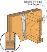 Simpson Galvanized Top Flange I-Joist Hanger 2-1/2" x 14"