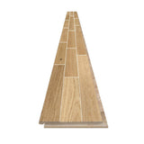 Baltic Wood Ivory and Cream European Oak 1/2 in. T x 7.2 in. W Wire Brushed Engineered Hardwood Flooring (38.6 sqft/case)