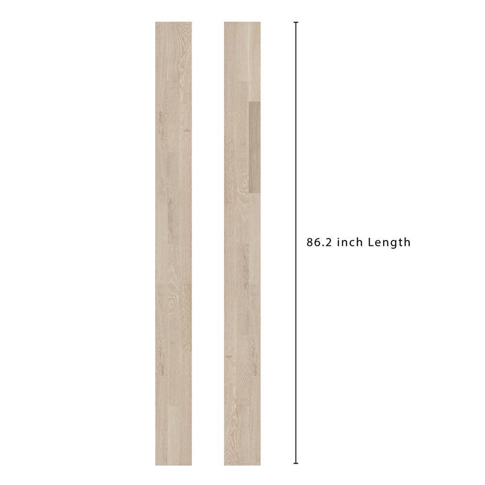 Baltic Wood Ivory and Cream European Oak 1/2 in. T x 7.2 in. W Wire Brushed Engineered Hardwood Flooring (38.6 sqft/case)