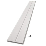 CREATIVE SURFACES 6 ft. x 6 ft. White Ivory Vinyl Privacy Fence Panel
