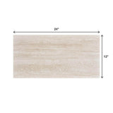 Daltile Glendale Ivory Matte 12 in. x 24 in. Glazed Porcelain Floor and Wall Tile (15.6 sq. ft./Case)
