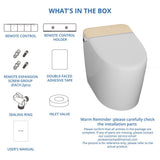 Relyblo Foot Sensing Elongated Bidet Toilet with Spa Spray - 1.27 GPF in Ivory Gold