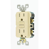 Leviton 15 Amp 125-Volt Duplex SmarTest Self-Test SmartlockPro Tamper-Resistant GFCI Outlet, Ivory