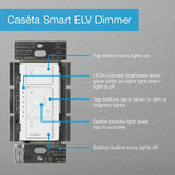 Lutron Caseta Smart Lighting Dimmer Switch for ELV Bulbs, 250W LED Bulbs, Ivory (PD-5NE-IV)
