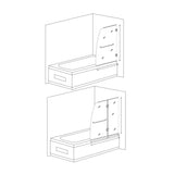 ANZZI HERALD Series 48 in. W x 58 in. H Frameless Hinged Tub Door, Brushed Nickel, with Towel Bar & Handle
