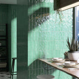 Borgo Subway Jade Green 2.6 in. X 7.9 in. Polished Porcelain Floor and Wall Tile (7.54 sq. ft./Case)