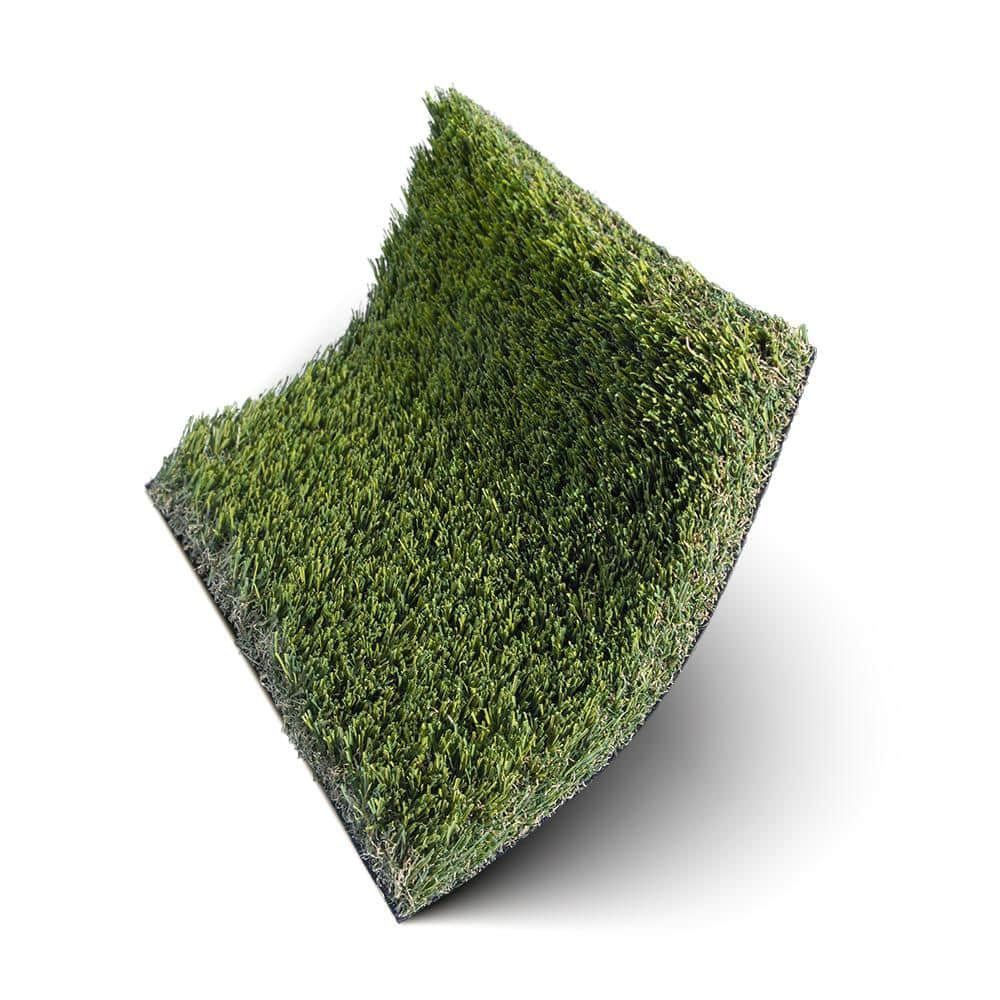 TURF DISTRIBUTORS Eco 94 Jade + Olive Green 15 ft. Wide x Cut to Length Artificial Grass Carpet
