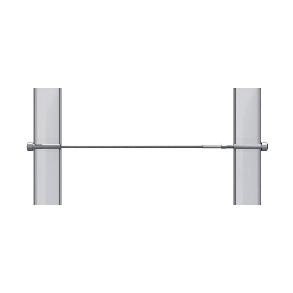 Jakob Stainless Steel Cable Railing Kit - 10 ft. (Pack of 12 + cutter)