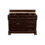 James Martin Vanities Brookfield 48" Single Bathroom Vanity in Burnished Mahogany with Quartz Top